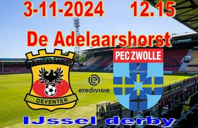 De IJsselderby eindigt onbeslist in Deventer